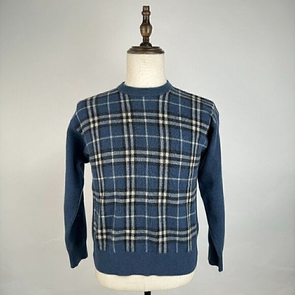 Burberrys Sweater Vintage Pure Lambswool Unisex - Picture 1 of 9